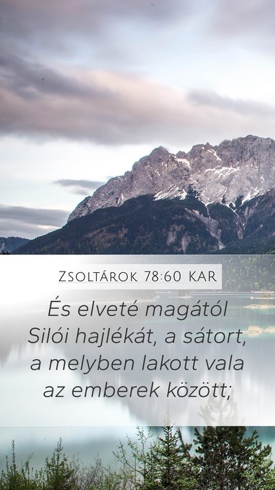 Zsoltárok 78:60 KAR Bible Verse Image