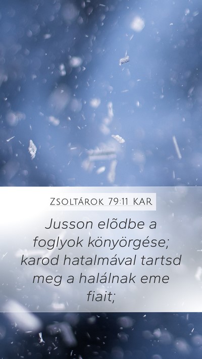 Zsoltárok 79:11 KAR Bible Verse Image