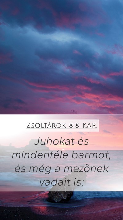 Zsoltárok 8:8 KAR Bible Verse Image