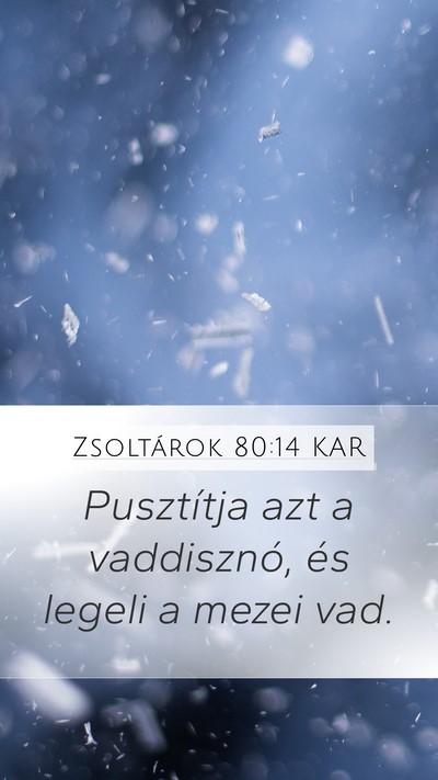 Zsoltárok 80:14 KAR Bible Verse Image