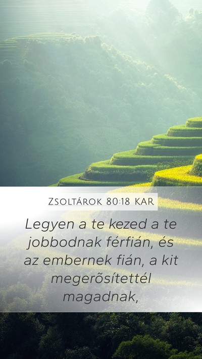 Zsoltárok 80:18 KAR Bible Verse Image