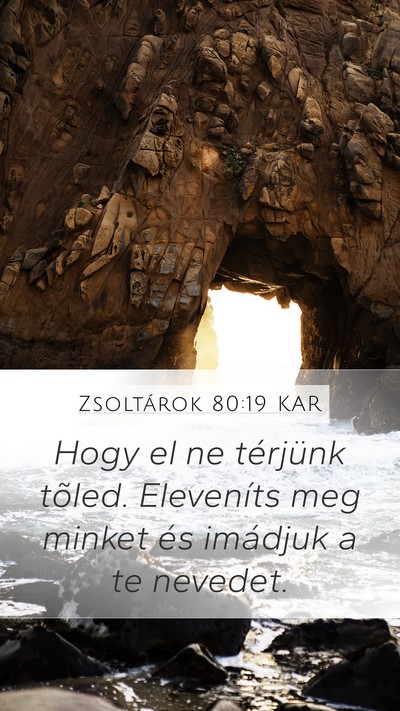 Zsoltárok 80:19 KAR Bible Verse Image