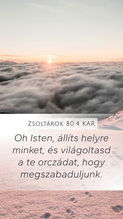 Zsoltárok 80:4 KAR Bible Verse Image