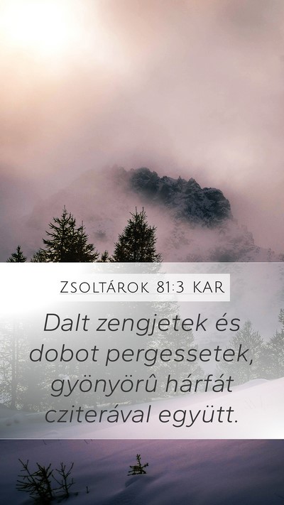 Zsoltárok 81:3 KAR Bible Verse Image