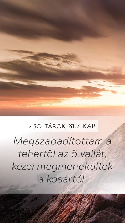Zsoltárok 81:7 KAR Bible Verse Image