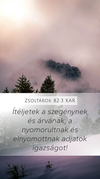 Zsoltárok 82:3 KAR Bible Verse Image