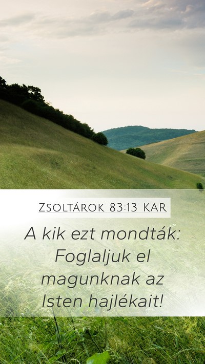 Zsoltárok 83:13 KAR Bible Verse Image