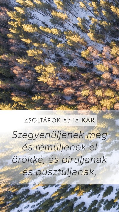 Zsoltárok 83:18 KAR Bible Verse Image