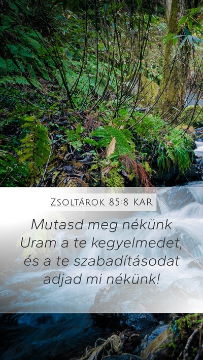 Zsoltárok 85:8 KAR Bible Verse Image