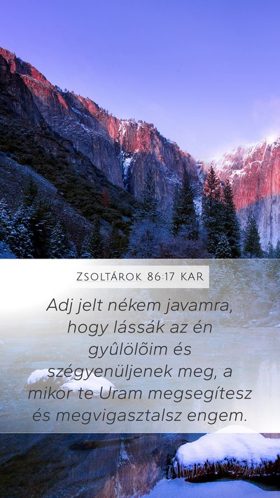 Zsoltárok 86:17 KAR Bible Verse Image