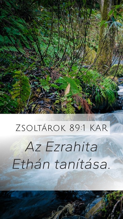 Zsoltárok 89:1 KAR Bible Verse Image