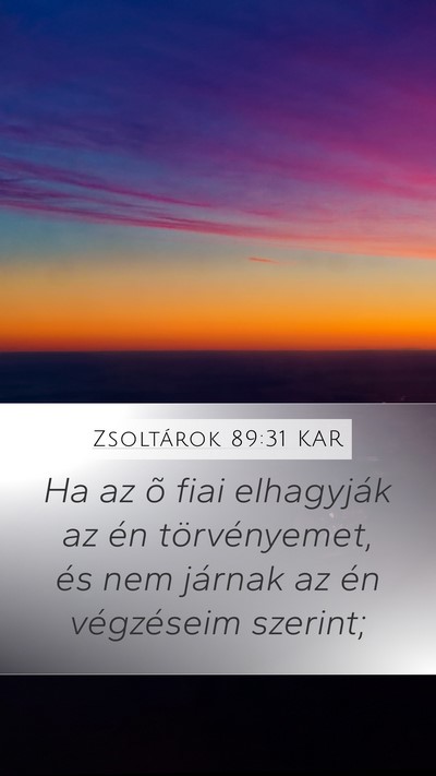 Zsoltárok 89:31 KAR Bible Verse Image