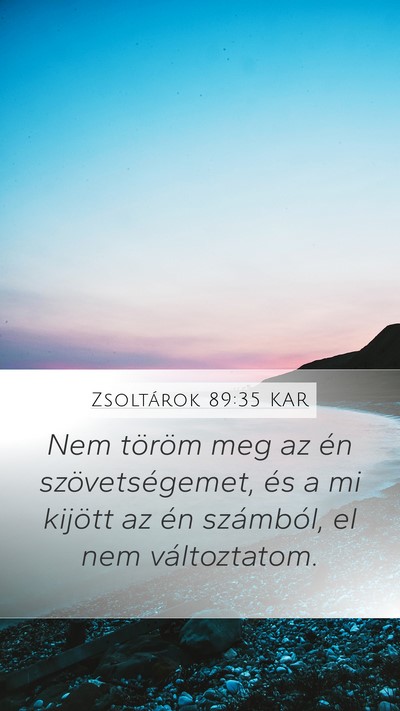 Zsoltárok 89:35 KAR Bible Verse Image