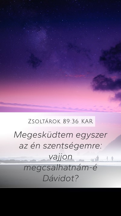 Zsoltárok 89:36 KAR Bible Verse Image