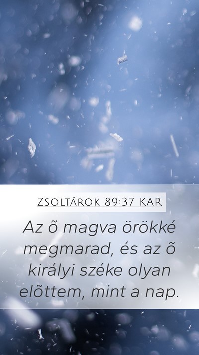 Zsoltárok 89:37 KAR Bible Verse Image