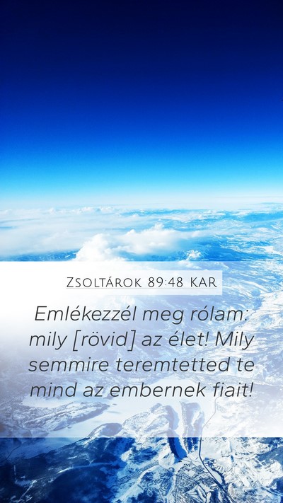 Zsoltárok 89:48 KAR Bible Verse Image