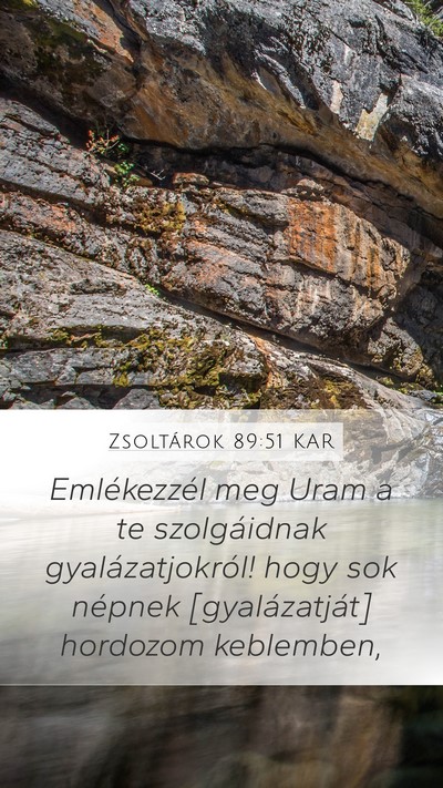 Zsoltárok 89:51 KAR Bible Verse Image