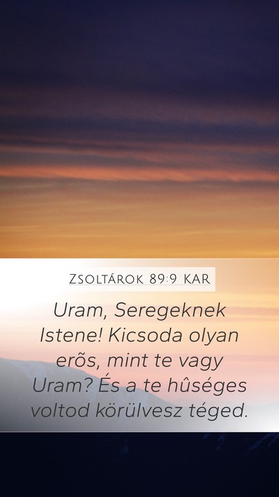 Zsoltárok 89:9 KAR Bible Verse Image