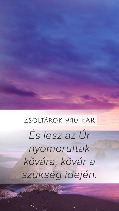 Zsoltárok 9:10 KAR Bible Verse Image