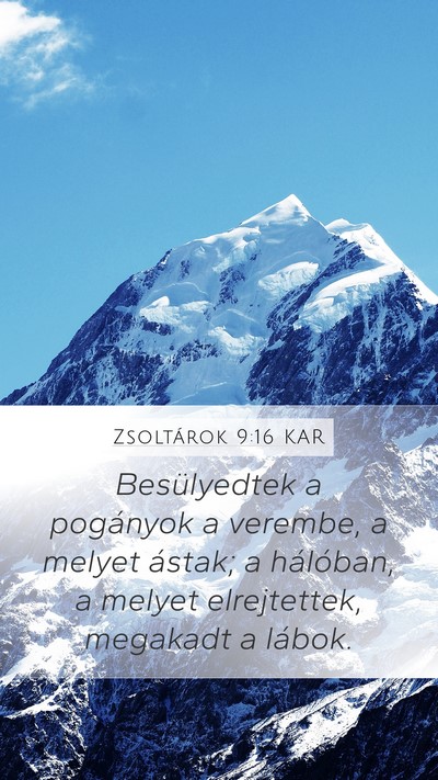 Zsoltárok 9:16 KAR Bible Verse Image
