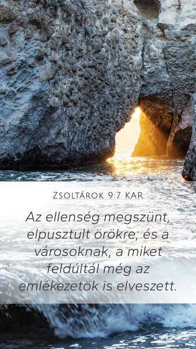 Zsoltárok 9:7 KAR Bible Verse Image
