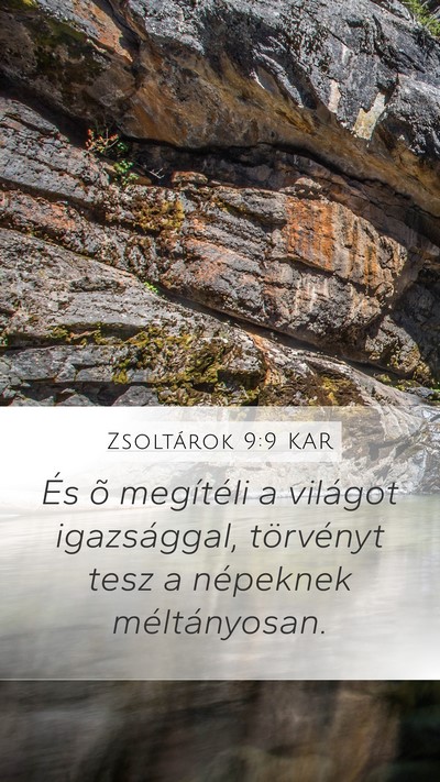 Zsoltárok 9:9 KAR Bible Verse Image
