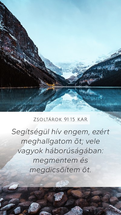 Zsoltárok 91:15 KAR Bible Verse Image