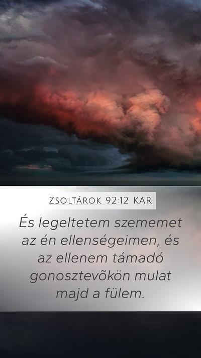 Zsoltárok 92:12 KAR Bible Verse Image