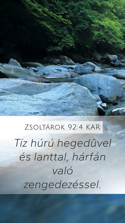 Zsoltárok 92:4 KAR Bible Verse Image