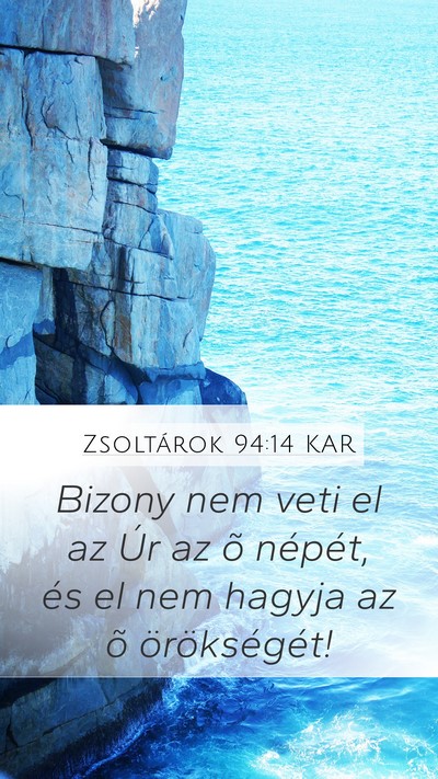 Zsoltárok 94:14 KAR Bible Verse Image