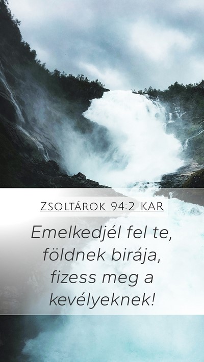 Zsoltárok 94:2 KAR Bible Verse Image