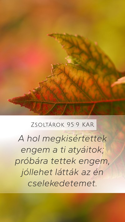Zsoltárok 95:9 KAR Bible Verse Image