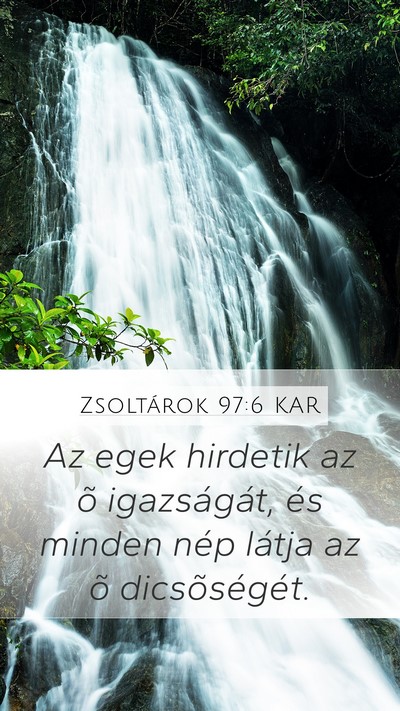 Zsoltárok 97:6 KAR Bible Verse Image