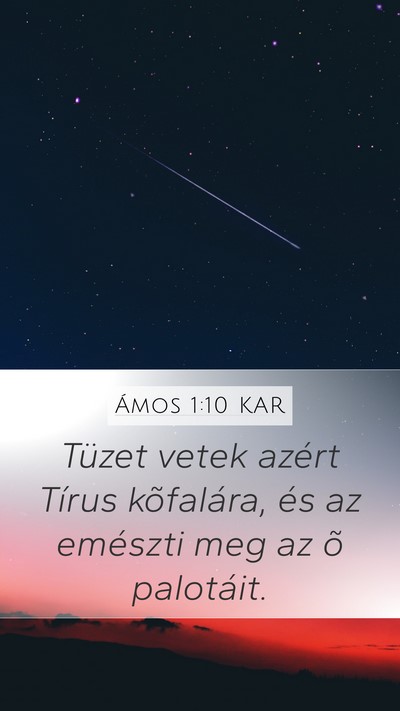 Ámos 1:10 KAR Bible Verse Image