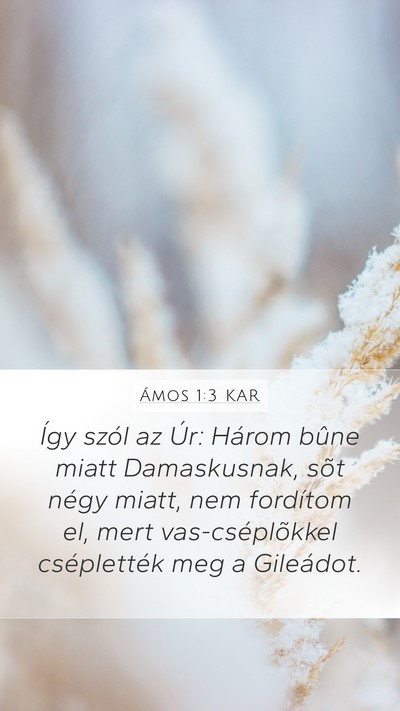 Ámos 1:3 KAR Bible Verse Image