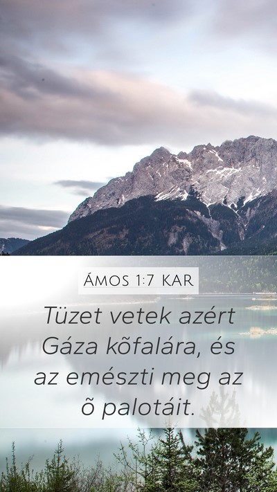Ámos 1:7 KAR Bible Verse Image