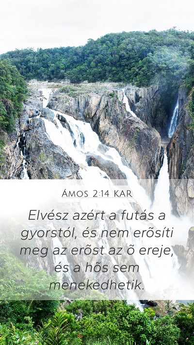 Ámos 2:14 KAR Bible Verse Image