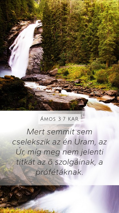 Ámos 3:7 KAR Bible Verse Image