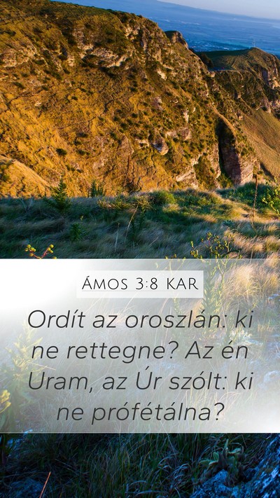 Ámos 3:8 KAR Bible Verse Image
