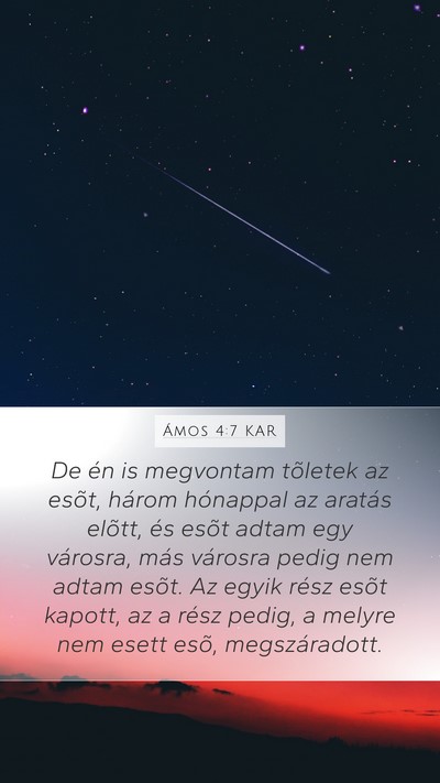 Ámos 4:7 KAR Bible Verse Image