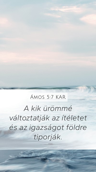 Ámos 5:7 KAR Bible Verse Image