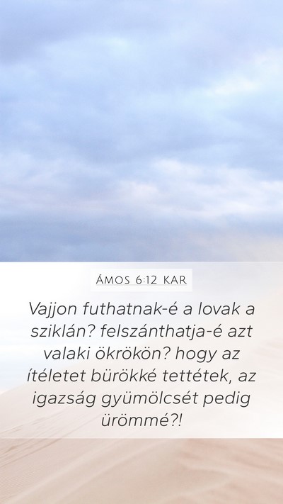 Ámos 6:12 KAR Bible Verse Image