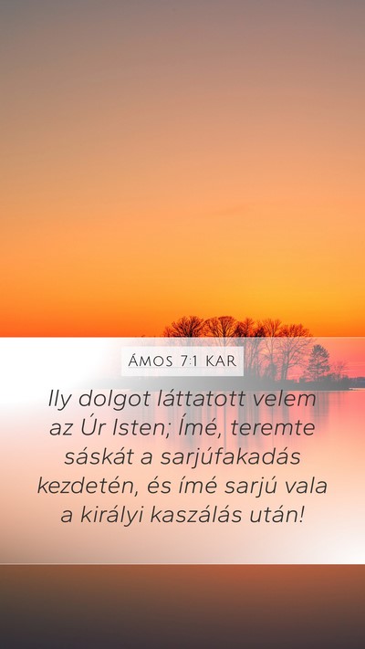 Ámos 7:1 KAR Bible Verse Image