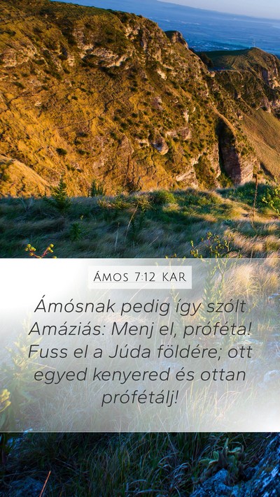 Ámos 7:12 KAR Bible Verse Image