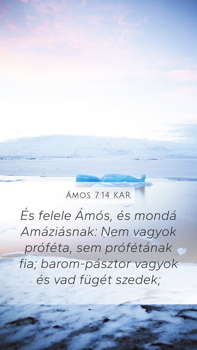 Ámos 7:14 KAR Bible Verse Image