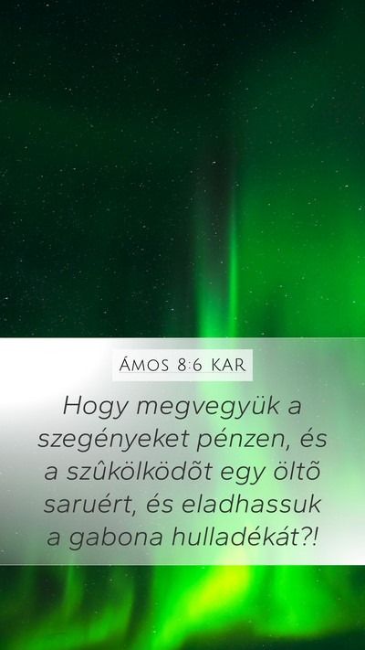 Ámos 8:6 KAR Bible Verse Image