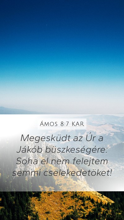 Ámos 8:7 KAR Bible Verse Image