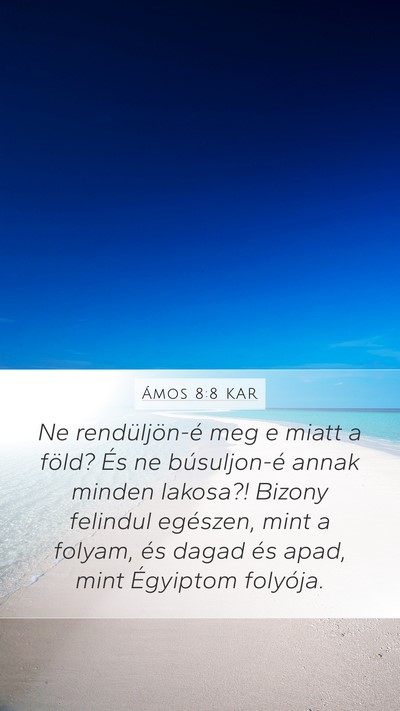 Ámos 8:8 KAR Bible Verse Image