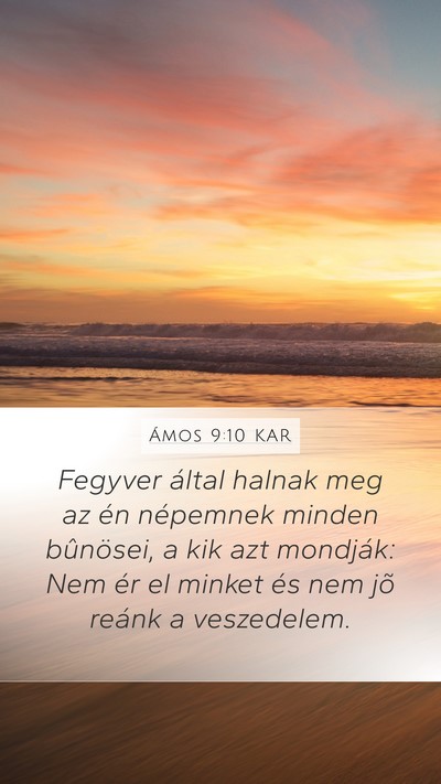 Ámos 9:10 KAR Bible Verse Image