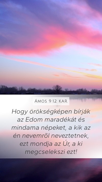 Ámos 9:12 KAR Bible Verse Image